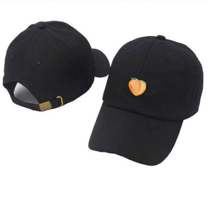 Peach Embroidery Peaked cap