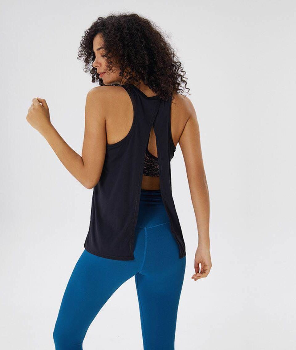 Yoga tie back tank