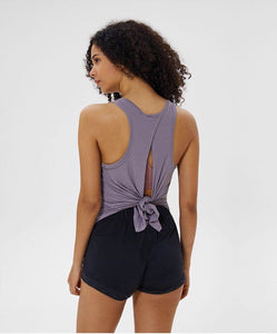 Yoga tie back tank