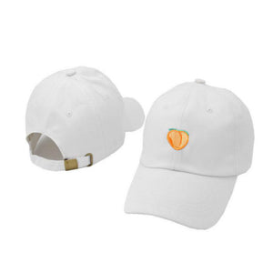 Peach Embroidery Peaked cap