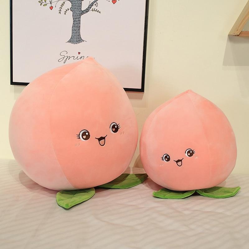 Peach Stuffed Plush Toy