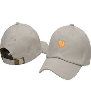 Peach Embroidery Peaked cap